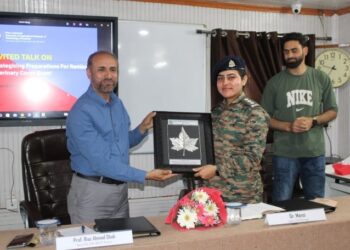 SKUAST-K hosts Indian Army Vet Captain Mansi for career talk