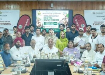 SKUAST-K Transfers Exotic Mushroom Technology to Agriculture Deptt for Wider Farmer Adoption