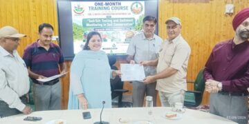 SKUAST-K Concludes One-Month Capacity-Building Programme on Soil/Silt Testing and Sediment Monitoring