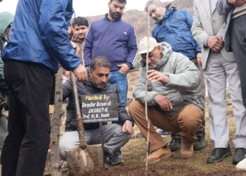 SKUAST-K organizes plantation drive at MRCSG Shuhama
