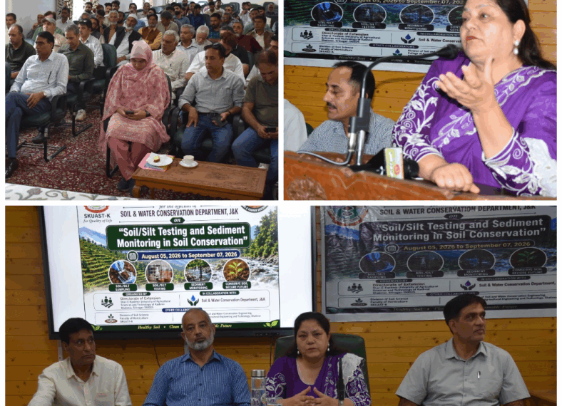 SKUAST-K launches month-long advanced training to strengthen J&K’s soil conservation, sediment monitoring capacity