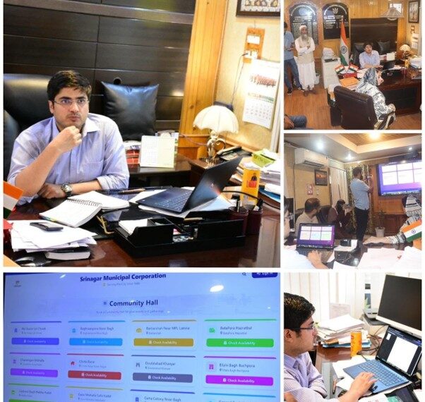 City Municipal Commr Srinagar launches online Community Hall Booking Portal to strengthen Digital Public Service Delivery