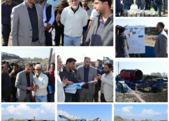 City Municipal Commr Srinagar inspects Achan Landfill Site
