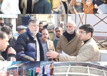 City Municipal Commr Srinagar reviews SMC Commercial Complex, Inspects Works at Jhelum Riverfron, Gonikhan Market