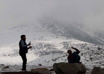 Shopian received fresh snowfall on Wednesday