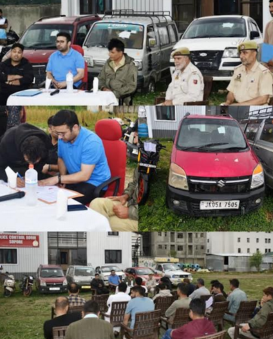 Sopore Police Auctions NDPS-Seized Vehicle Under Nasha Mukt J&K Abhiyaan