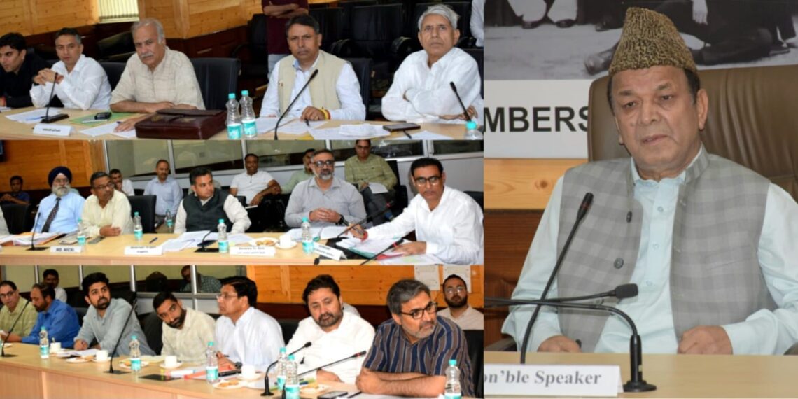 Speaker chairs High Level Apex Committee meet at Srinagar, reviews NeVA implementation