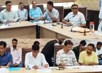 Speaker reviews PWD works in Charar-i-Sharief, Stresses timely completion, quality execution