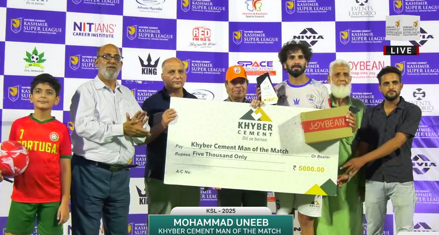 Arco United FC Storms into Qualifier 2 with Dominant Win Over New JK United FC in First Eliminator of Khyber Cement Kashmir Super League