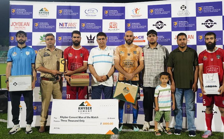 United Elegant FC Edges Past Greenend Heroes FC in Rain-Soaked Thriller at Khyber Cement Kashmir Super League