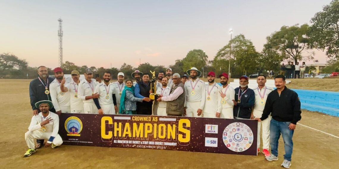 NIT Srinagar wins All India Inter-NIT Faculty & Staff Cricket Tournament 2025