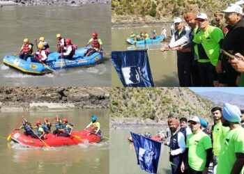 DC Doda flags off 6th National Rafting Championship at Shibnote (Premnagar)