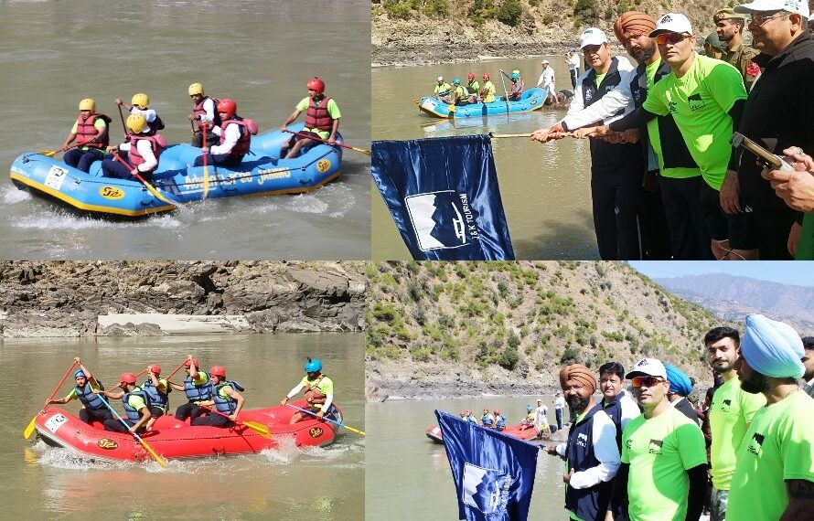 DC Doda flags off 6th National Rafting Championship at Shibnote (Premnagar)