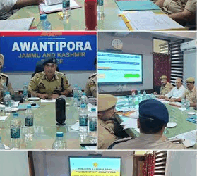 SSP Awantipora Chairs Crime Review Meeting