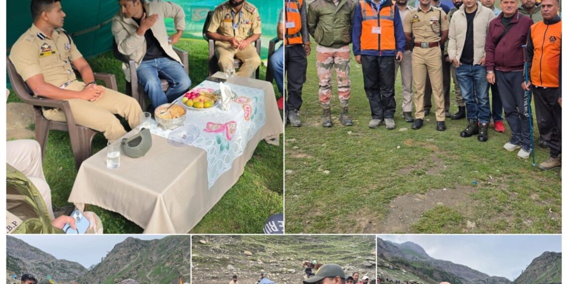 SSP Anantnag Reviews Security, Yatra Arrangements at Zojibal
