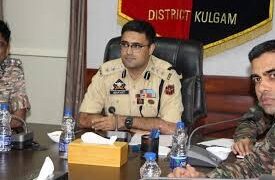 SSP Kulgam chairs a Joint Security Review Meeting at DPO Kulgam