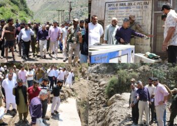 DC assesses scale of damage in flash flood hit Thathri