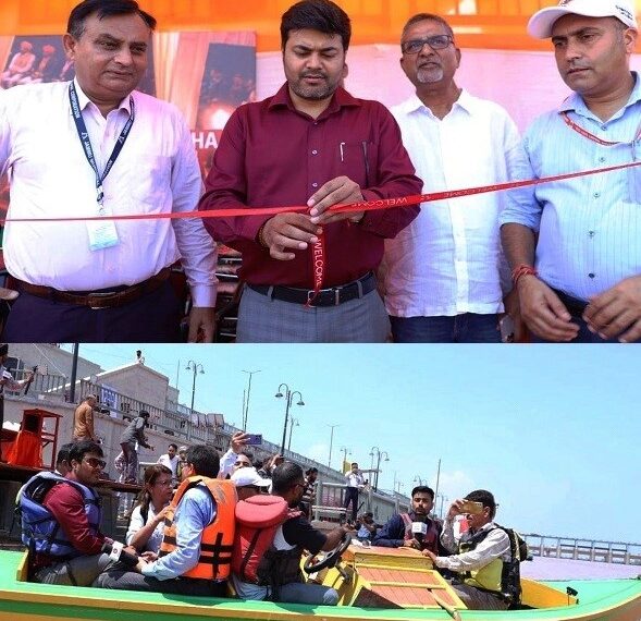 Boating facility inaugurated at Tawi River Front to welcome Amarnath Yatra Pilgrims