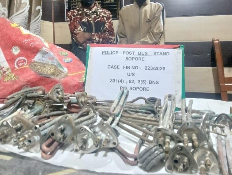 Theft Case Solved In Sopore, Two Accused Arrested: Police
