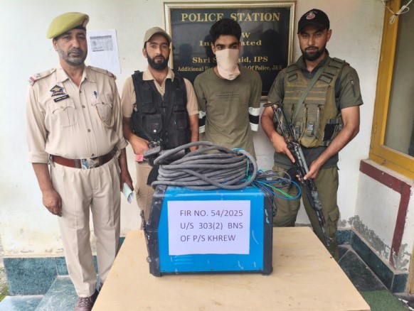 Theft case solved in Awantipora; Stolen property recovered: Police