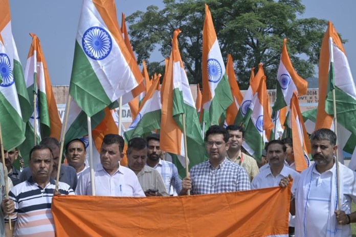 Tiranga Yatra organised in Chowki Choura to celebrate spirit of patriotism