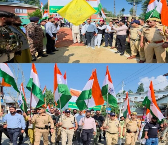 Har Ghar Tiranga: DC Kupwara Leads Mega Tiranga Rally from Pahari Hostel Branwari