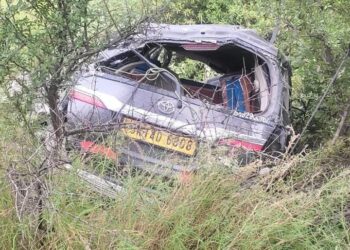 2-persons were injured in car accident near Assar Korapani national highway Doda