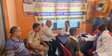 Health Camp held for transport operators at Old Bus Stand Udhampur