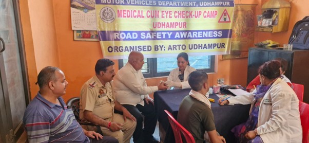 Health Camp held for transport operators at Old Bus Stand Udhampur
