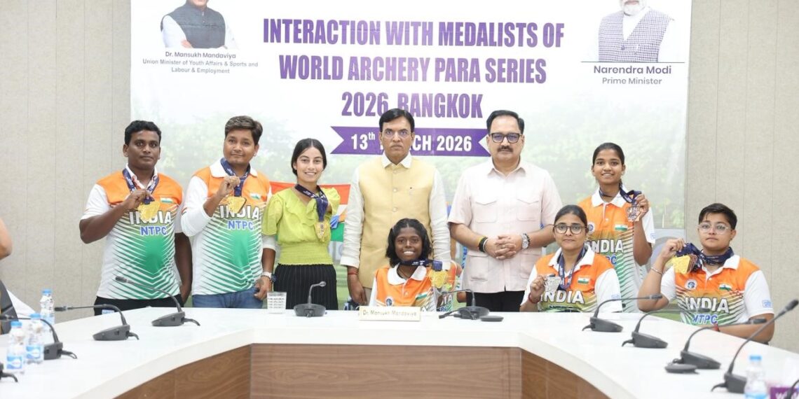 Union Sports Minister Felicitates Indian Contingent for Stellar Performance at Bangkok 2026 World Archery Para Series