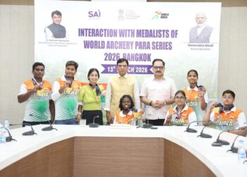 Union Sports Minister Felicitates Indian Contingent for Stellar Performance at Bangkok 2026 World Archery Para Series