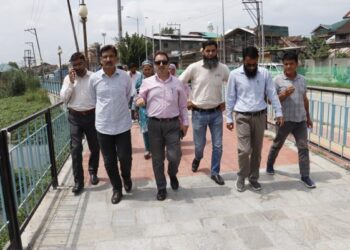 VC JKLCMA visits BrariNambal, Khushalsar lakes to oversee progress of restoration works