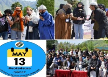 LS Elections 2024: Tulip Garden Srinagar resonates with vibrant Electoral Awareness Prog under SVEEP