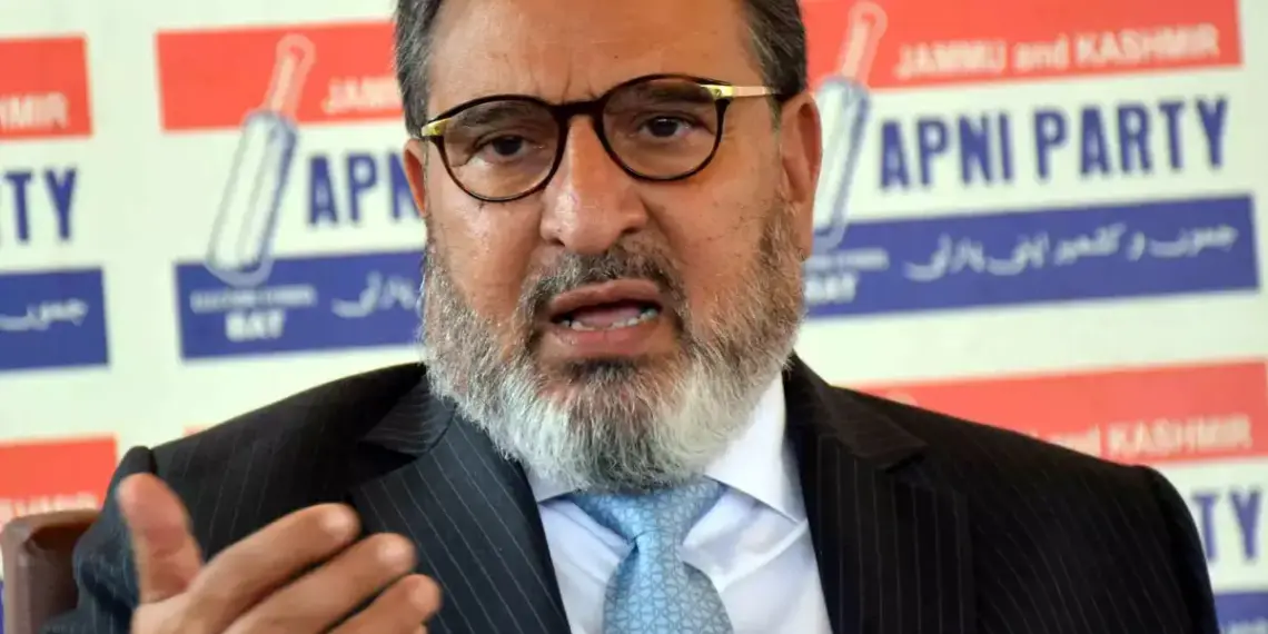 Altaf Bukhari urges Centre to initiate dialogue, confidence-building measures in J&K