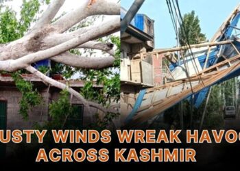 Labourer killed; four injured as gusty winds wreak havoc across Kashmir