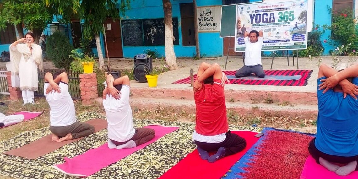 Yoga sessions begin in Kathua ahead of International Yoga Day