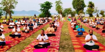 Kathua admin organises Yoga session at picturesque Purthu, Basohli