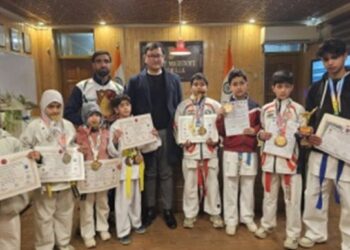 B’la’s young Karate stars shine bright at National stage, DC honors medalists for making J&K, home distt proud