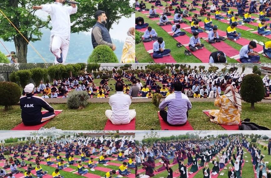 YS&S Bandipora organises Yoga Event under Nasha Mukt J&K Abhiyan at Wullar Vantage Park