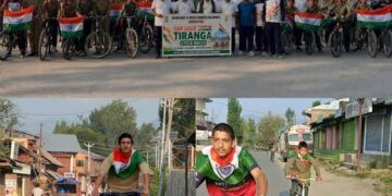 YSS Bandipora Holds Cycle Rally Under Har GharTiranga